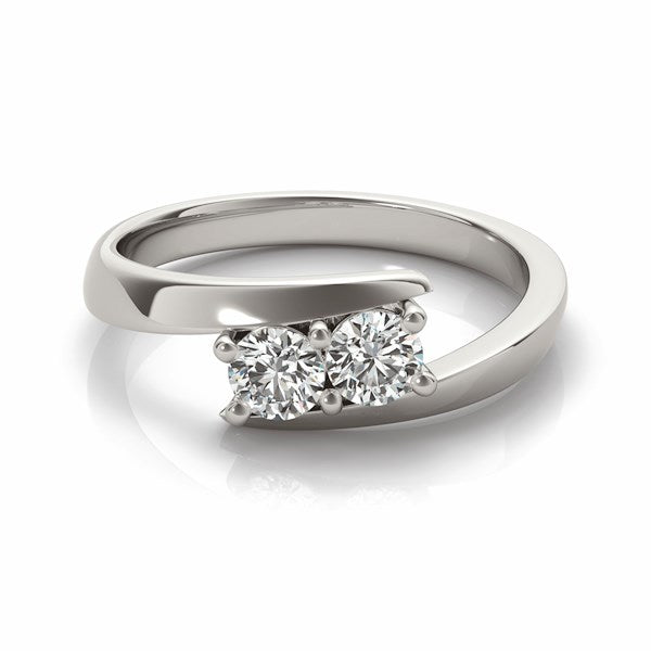 Twin Sparkle Classic Engagement Ring