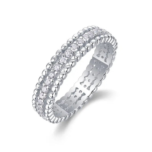 VVS Moissanite Diamond Wedding Eterniry Band