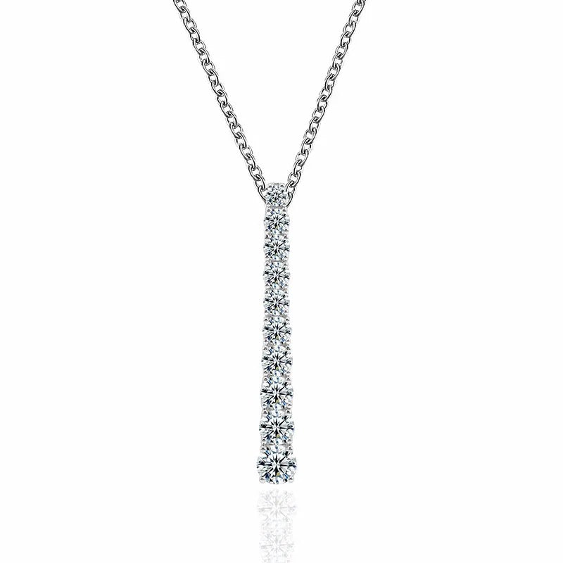 VVS Moissanite Diamond Cascade Necklace