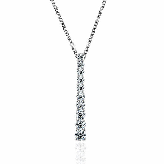 VVS Moissanite Diamond Cascade Necklace