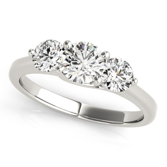 Classic Three Stone Diamond Engagement Ring