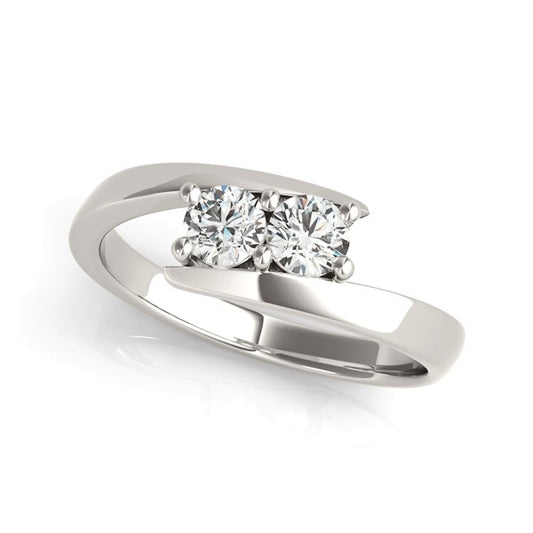 Twin Sparkle Classic Engagement Ring