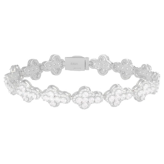 Micro Pave VVS Moissanite Diamond Men Cross Bracelet