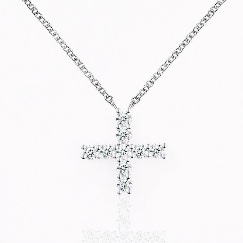 VVS Moissanite Diamond Cross Pendant