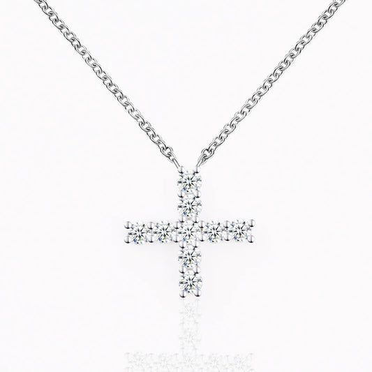 VVS Moissanite Diamond Cross Pendant